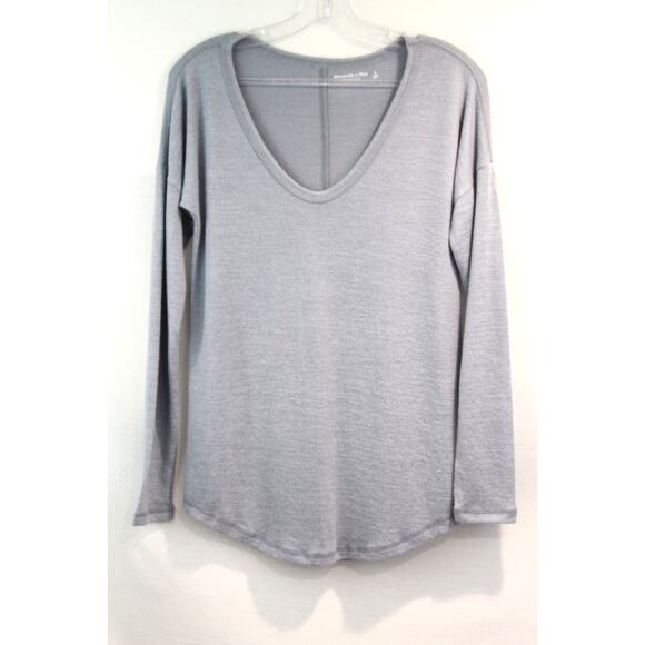Abercrombie & Fitch Top Soft and Cozy Womens size S Bluish Gray Pullover - Picture 1 of 10
